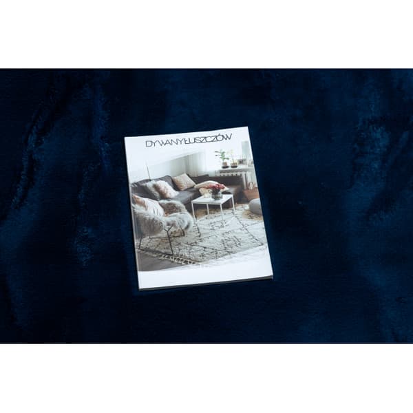 Moderne vask tæppe POSH shaggy, plys, tyk anti-slip marineblå, 160x220 cm