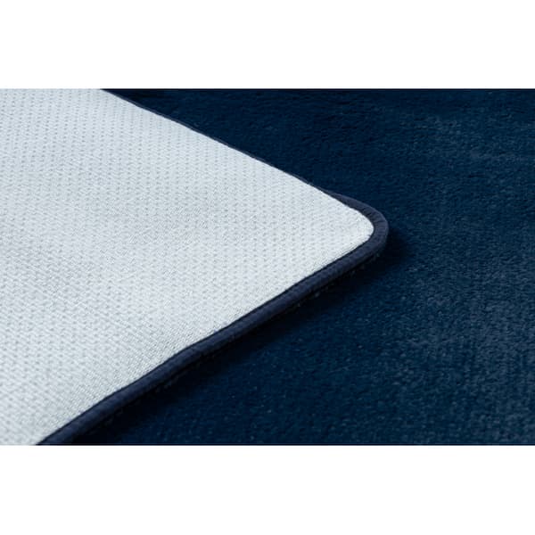 Moderne vask tæppe POSH shaggy, plys, tyk anti-slip marineblå, 160x220 cm