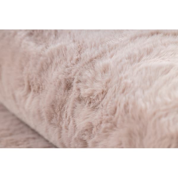 Moderne vask tæppe POSH cirkel shaggy, plys, tyk anti-slip lyserød, cirkel 80 cm