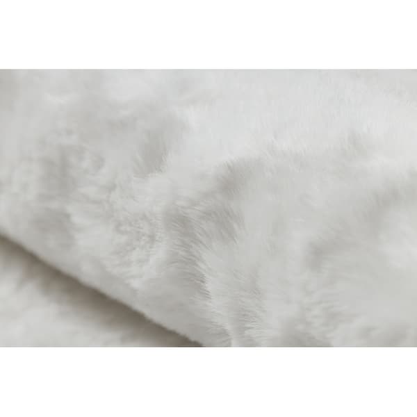 Moderni pesu matto SHAPE 3105 Sydän shaggy - norsunluu muhkea liukastumisenesto, 80x80 cm