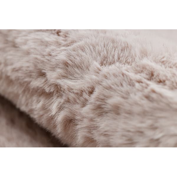 Moderni pesu matto SHAPE 3106 Kukka shaggy - vaaleanpunainen muhkea liukastumisenesto, 80x80 cm