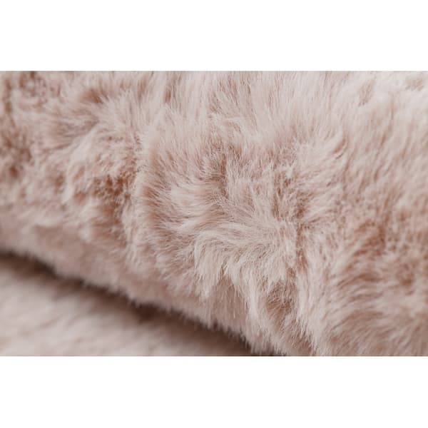 Moderne vask tæppe SHAPE 3148 Stjerne shaggy - lyserød plys, anti-slip , 80x80 cm