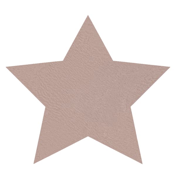 Moderne vask tæppe SHAPE 3148 Stjerne shaggy - lyserød plys, anti-slip , 80x80 cm