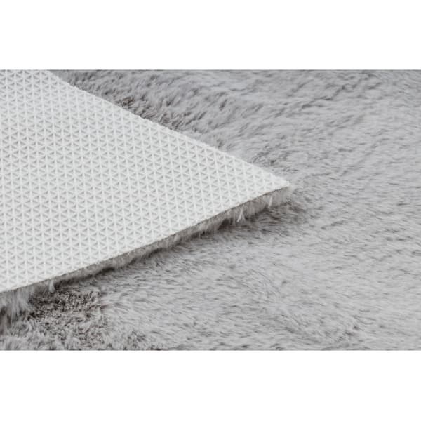 Moderni pesu matto SHAPE 3148 Tähti shaggy - harmaa muhkea liukastumisenesto, 80x80 cm