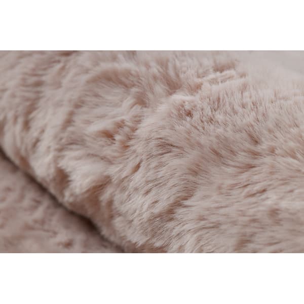 Moderni pesu matto SHAPE 3150 Perhonen shaggy - vaaleanpunainen muhkea liukastumisenesto, 80x80 cm