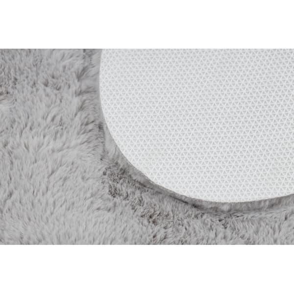 Moderni pesu matto SHAPE 3150 Perhonen shaggy - harmaa muhkea liukastumisenesto, 80x80 cm