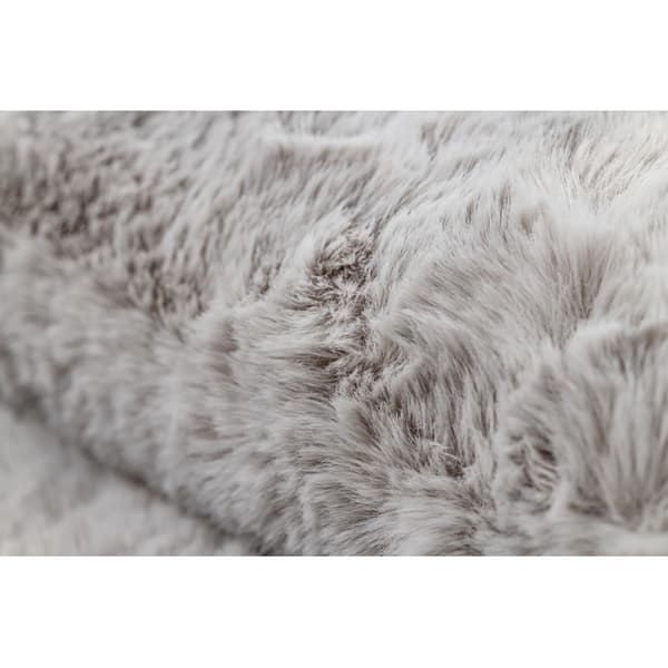 Moderni pesu matto SHAPE 3150 Perhonen shaggy - harmaa muhkea liukastumisenesto, 80x80 cm