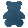 Miniatyrbillede 1 af 5: Moderne vask tæppe SHAPE 3146 Bamse shaggy - blå plys, anti-slip , 80x96 cm