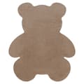 Miniatyrbild 1 av 5: Modern tvättmatta SHAPE 3146 nallebjörn shaggy - beige plysch, halkskydd , 80x96 cm