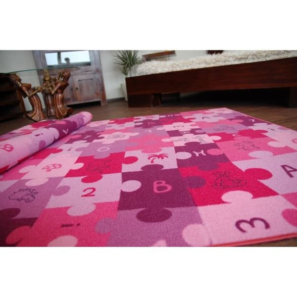 Lasten Matto PUZZLE violetti, 300x300 cm