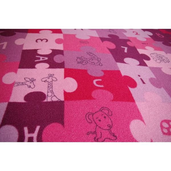 Lasten Matto PUZZLE violetti, 300x300 cm
