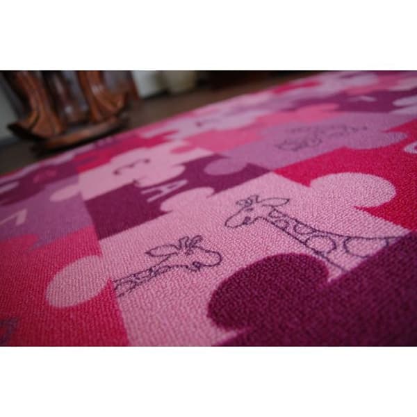 Lasten Matto PUZZLE violetti, 300x300 cm