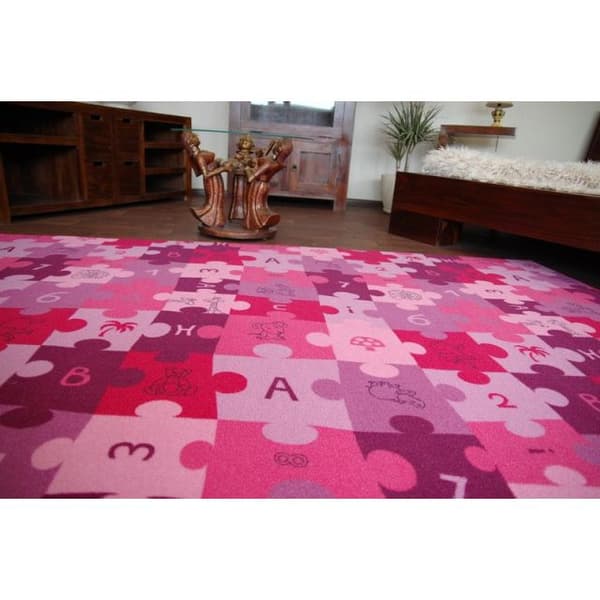Lasten Matto PUZZLE violetti, 300x300 cm