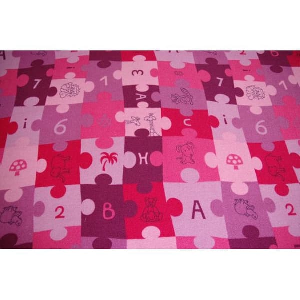 Lasten Matto PUZZLE violetti, 300x300 cm