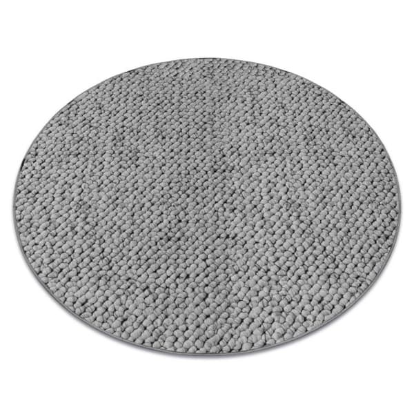 Matta, runda CASABLANCA grå, cirkel 150 cm