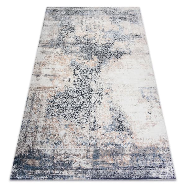 ANDRE 1016 tæppe skal vaskes Ornament, årgang skridsikker - beige, 120x170 cm