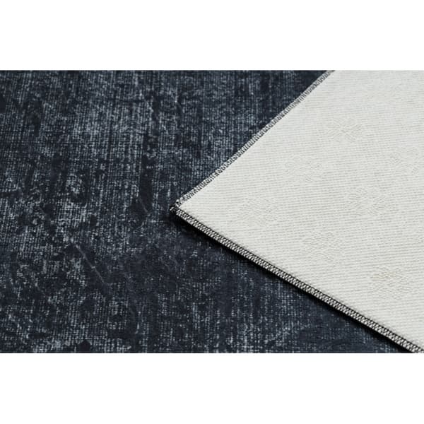 ANDRE 1486 matto Kehys, vintage liukumaton - musta / valkoinen, 80x150 cm