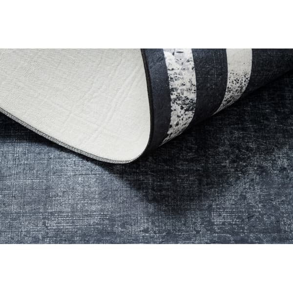 ANDRE 1486 matto Kehys, vintage liukumaton - musta / valkoinen, 160x220 cm
