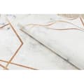 Miniatyrbild 5 av 5: ANDRE 1220 tvättmatta Marble, geometrisk halkskydd - vit, 120x170 cm