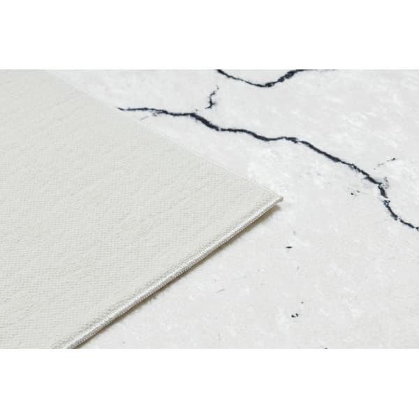 ANDRE 1126 tvättmatta Marble, greek metrisk halkskydd - vit / guld, 160x220 cm