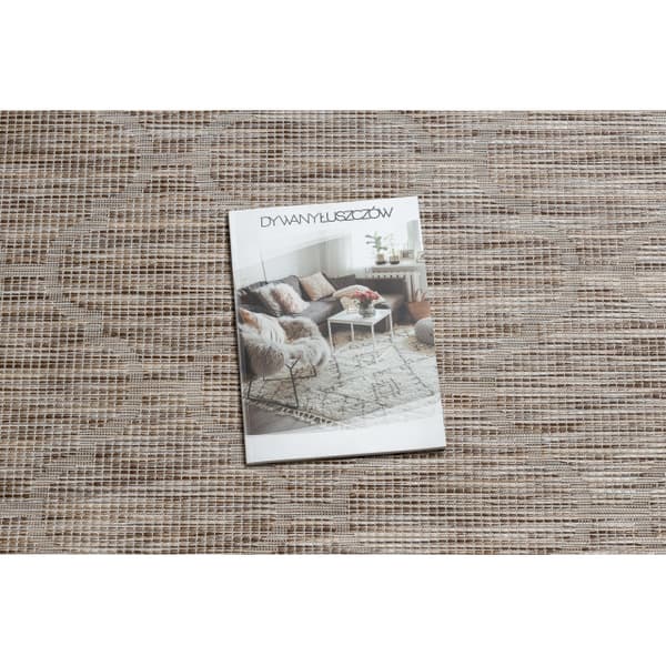 Matta SISAL PATIO 3069 Marockansk spaljé Platta vävda - naturlig, beige, 117x170 cm