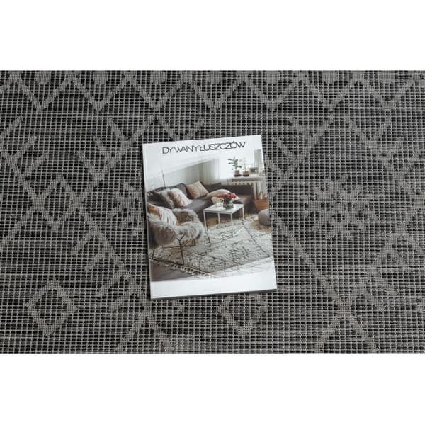 Matto STRING SIZAL flatbread PATIO 3077 Boho - musta, 78x150 cm
