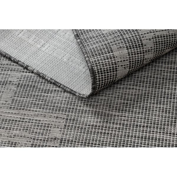 Matto STRING SIZAL flatbread PATIO 3071 Kreikkalainen kehys - musta, 136x190 cm