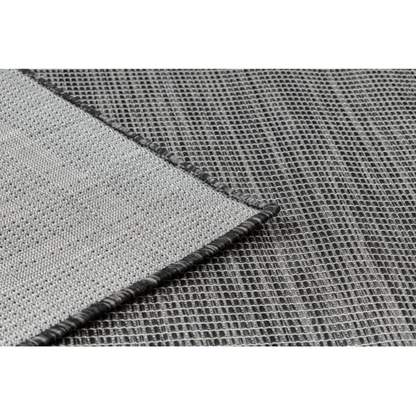 Matta SISAL PATIO 3071 Greek frame Platta vävda - svart, 175x270 cm