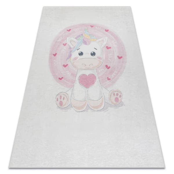 BAMBINO 1128 matto enhjørning lapsille liukumaton - kerma, 160x220 cm