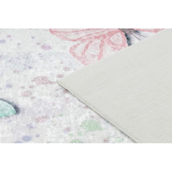 BAMBINO 1610 matto Perhosia lapsille liukumaton - kerma, 120x170 cm