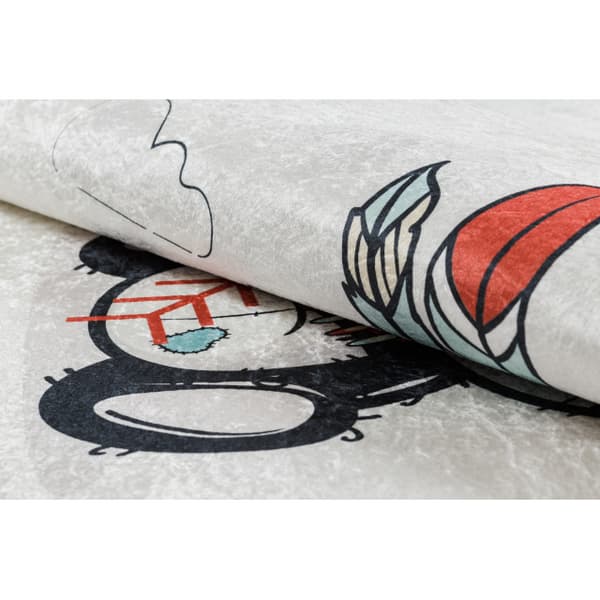 BAMBINO 1129 matto panda lapsille liukumaton - kerma, 80x150 cm