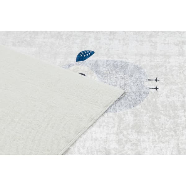 BAMBINO 1161 matto Ugglor lapsille liukumaton - harmaa, 140x190 cm