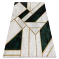 Miniatyrbild 1 av 5: Exklusiv EMERALD Matta 1015 glamour, snygg marble, geometrisk flaska grön / guld, 240x330 cm