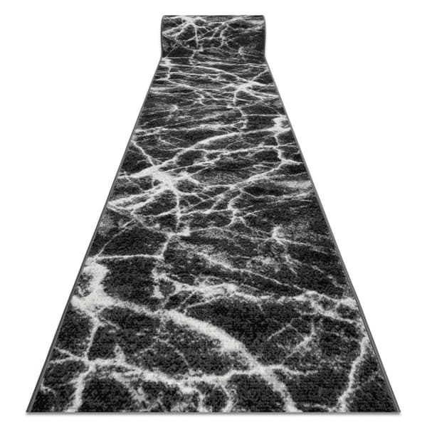 Matto BCF MORAD Marmur Marmori antrasiitti / musta 60 cm, 60x760 cm