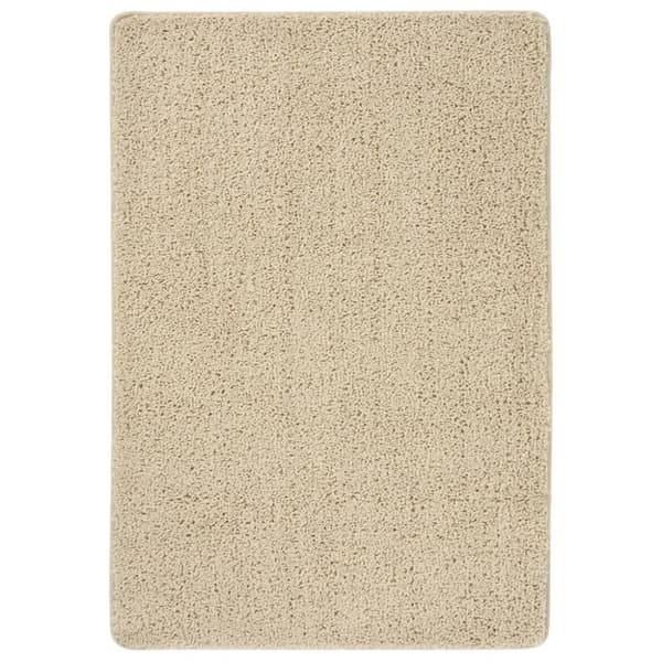 vidaXL Pörrömatto kerma 120x170 cm liukumaton