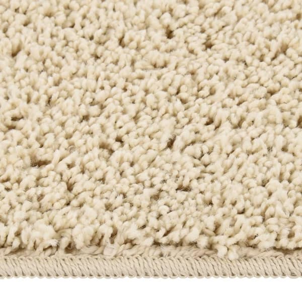 vidaXL Flossteppe kremhvit 200x290 cm sklisikkert