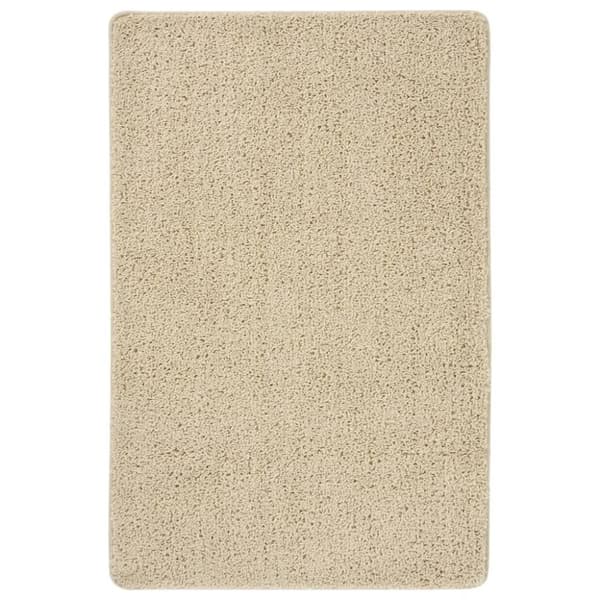 vidaXL Flossteppe kremhvit 200x290 cm sklisikkert