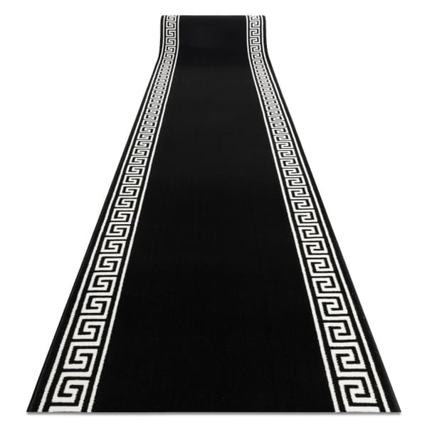 Löpare BCF MORAD Grek grekisk svart 90 cm, 90x260 cm