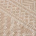 Miniatyrbilde 5 av 7: vidaXL Utendørs flatvevd teppe 120x170 cm brun striper