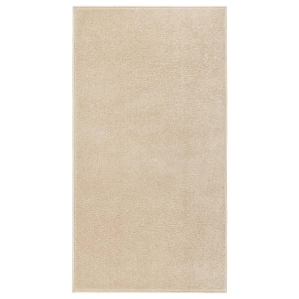 vidaXL Lyhytnukkainen matto 80x150 cm beige