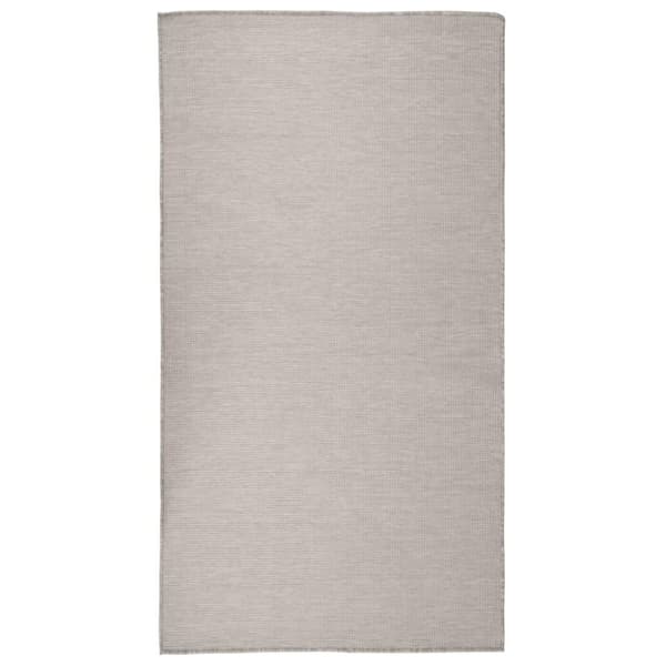 vidaXL Ulkomatto Flatweave 80x150 cm harmaanruskea