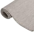 Miniatyrbilde 3 av 7: vidaXL Utendørs flatvevd teppe 100x200 cm gråbrun