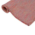 Miniatyrbilde 3 av 7: vidaXL Utendørs flatvevd teppe 100x200 cm rød