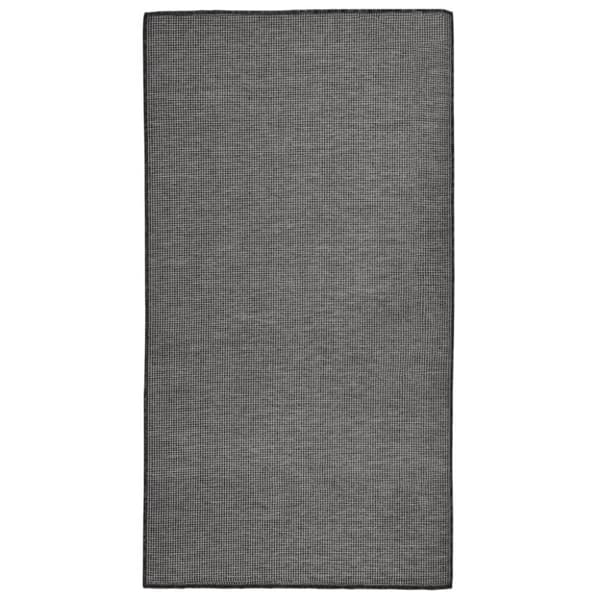 vidaXL Ulkomatto flatweave 80x150 cm harmaa