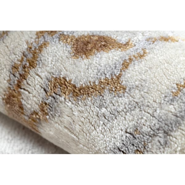 Matta ACRYLIC ELITRA 9962 Marble vintage elfenben / blå, 240x350 cm