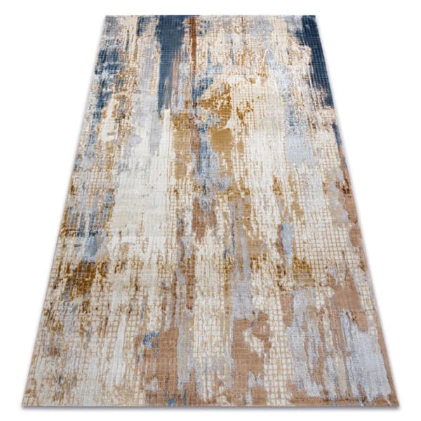 Matta ACRYLIC ELITRA 6770 Abstraktion vintage grå / gul, 160x230 cm