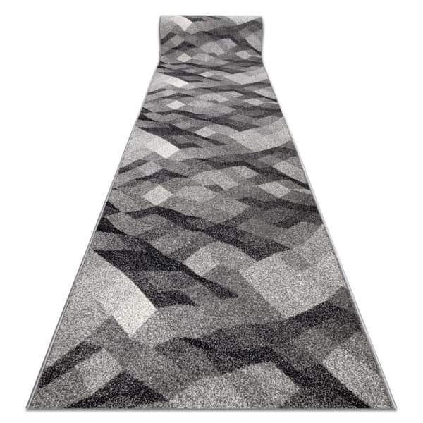Løber SILVER CHOCO grå 120 cm, 120x290 cm
