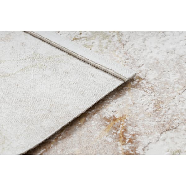 Matta ACRYLIC VALS 0073 Marble beige / copper , 70x140 cm