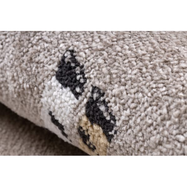 Matto FUN Africa lapsille, eläimet, Afrikka beige, 160x220 cm