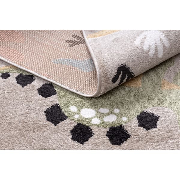 Matto FUN Dino lapsille, Dinosaurukset beige, 80x150 cm